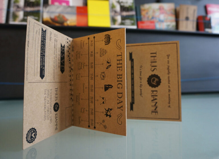 kaart op recycled papier 1