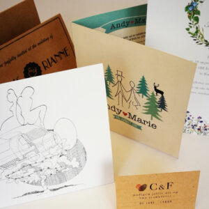 Duurzame trouwkaarten op recycled papier